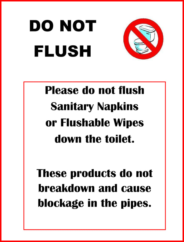Do Not Flush Notice